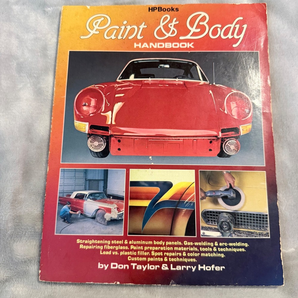 Vintage 1984 HPBooks Paint & Body Handbook Don Taylor Larry Hofer Auto Repair